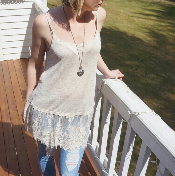 Last One!! NWT Retail!! Lace Tank - Picture 2 of 4