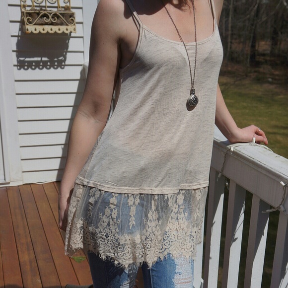 Last One!! NWT Retail!! Lace Tank - Picture 3 of 4