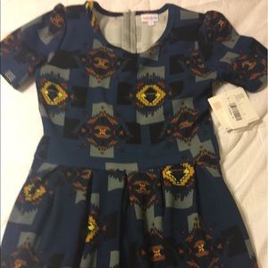 New LuLaRoe Aztec Print Amelia Dress Small