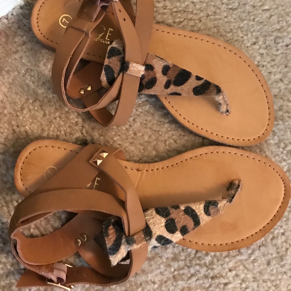 Summer cheetah sandals😍✨