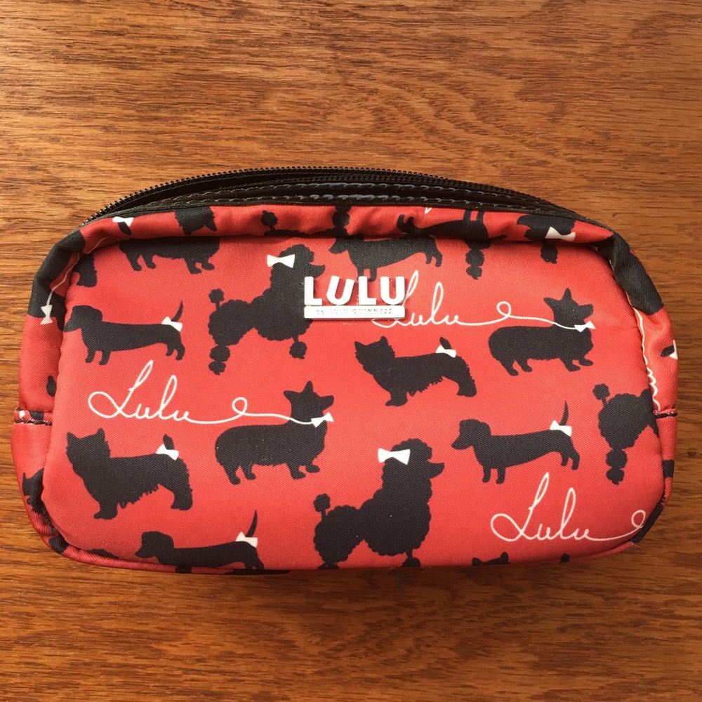 NWOT Lulu by Lulu Guinness Red Makeup Bag