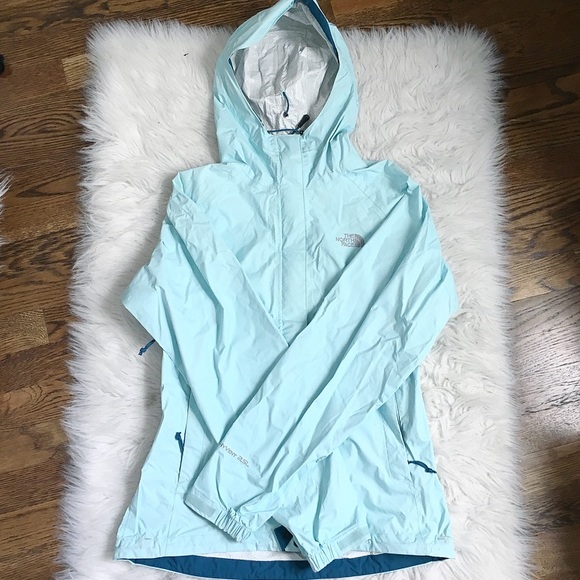 The North Face Jackets & Blazers - Light Blue North Face Rain Jacket