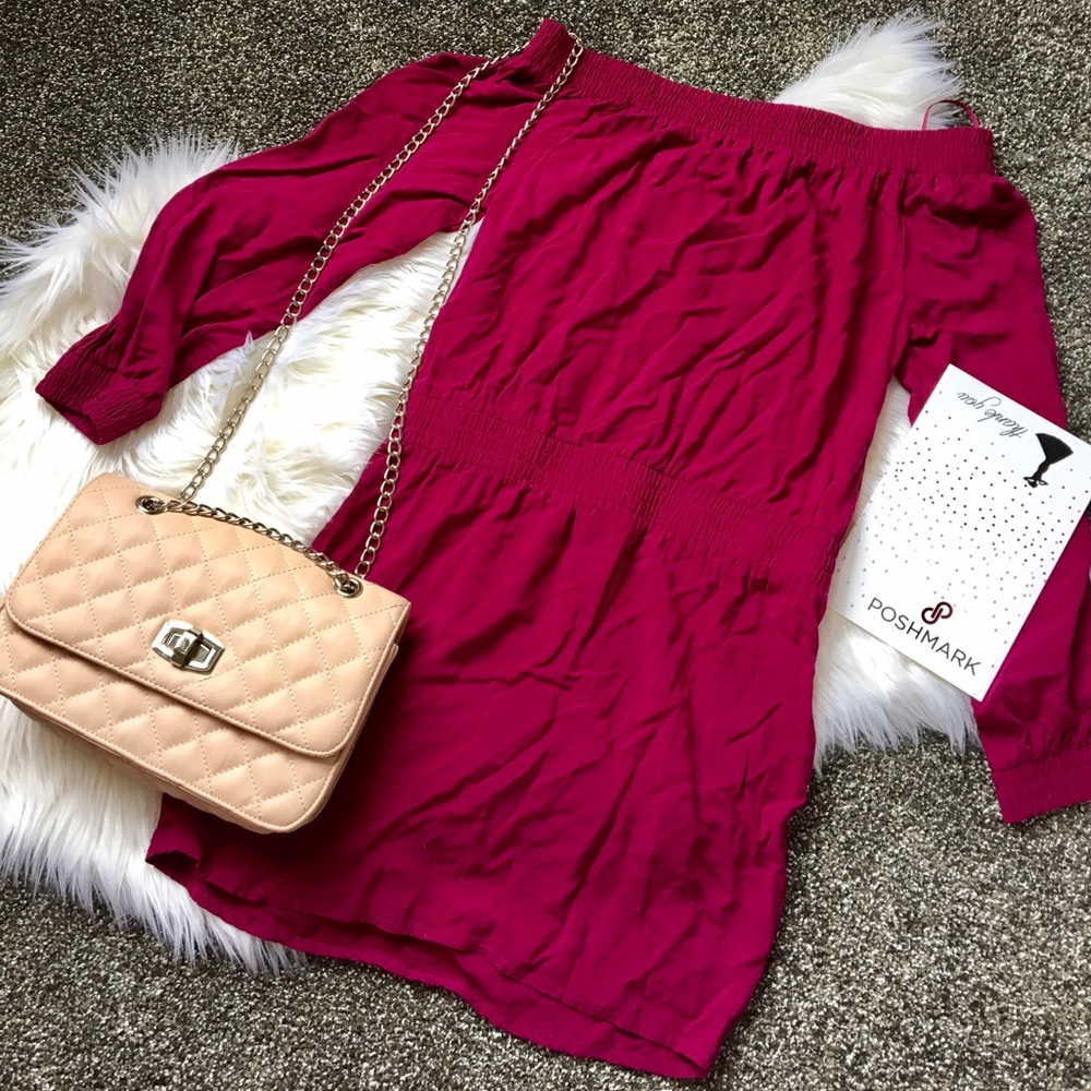 Express side shoulder dress