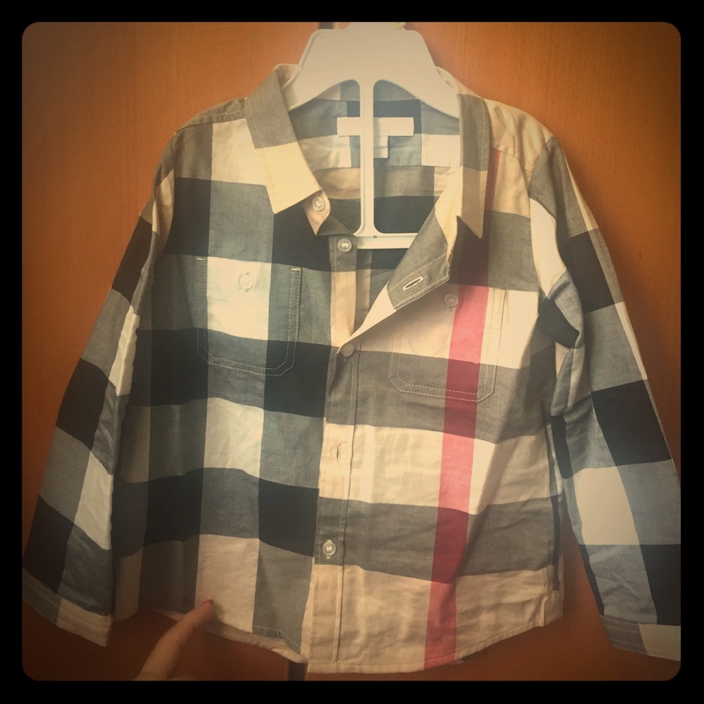 Authentic Burberry shirt for 2 year old toddler.