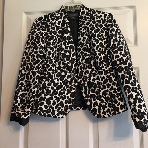 Leopard Print Blazer - Picture 1 of 4