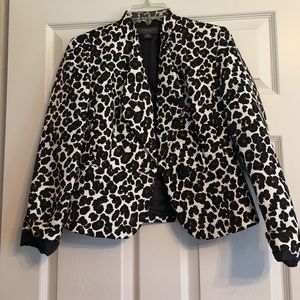 Leopard Print Blazer - image 1