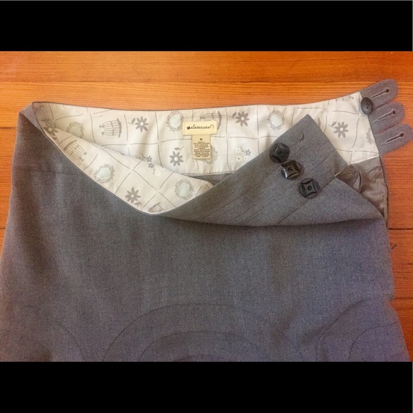 Anthropologie skirt (grey) - Picture 3 of 4