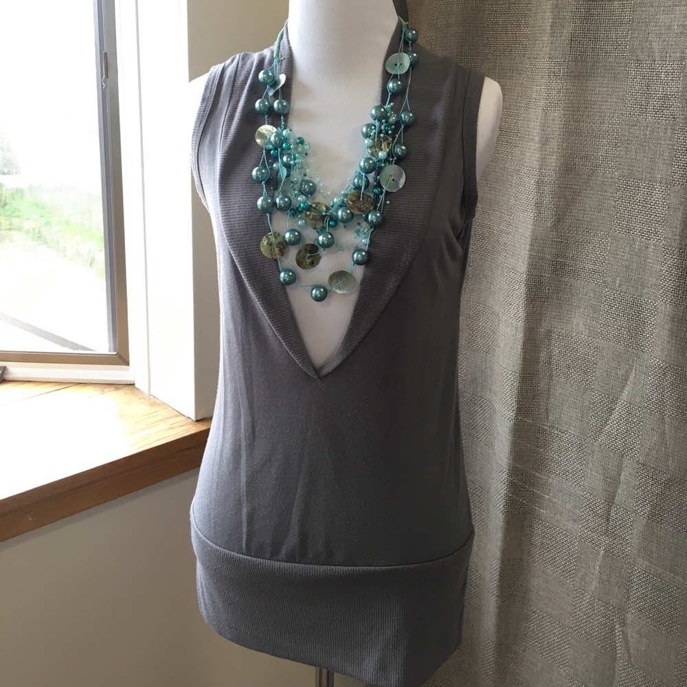 Gray Charlotte Russe Top