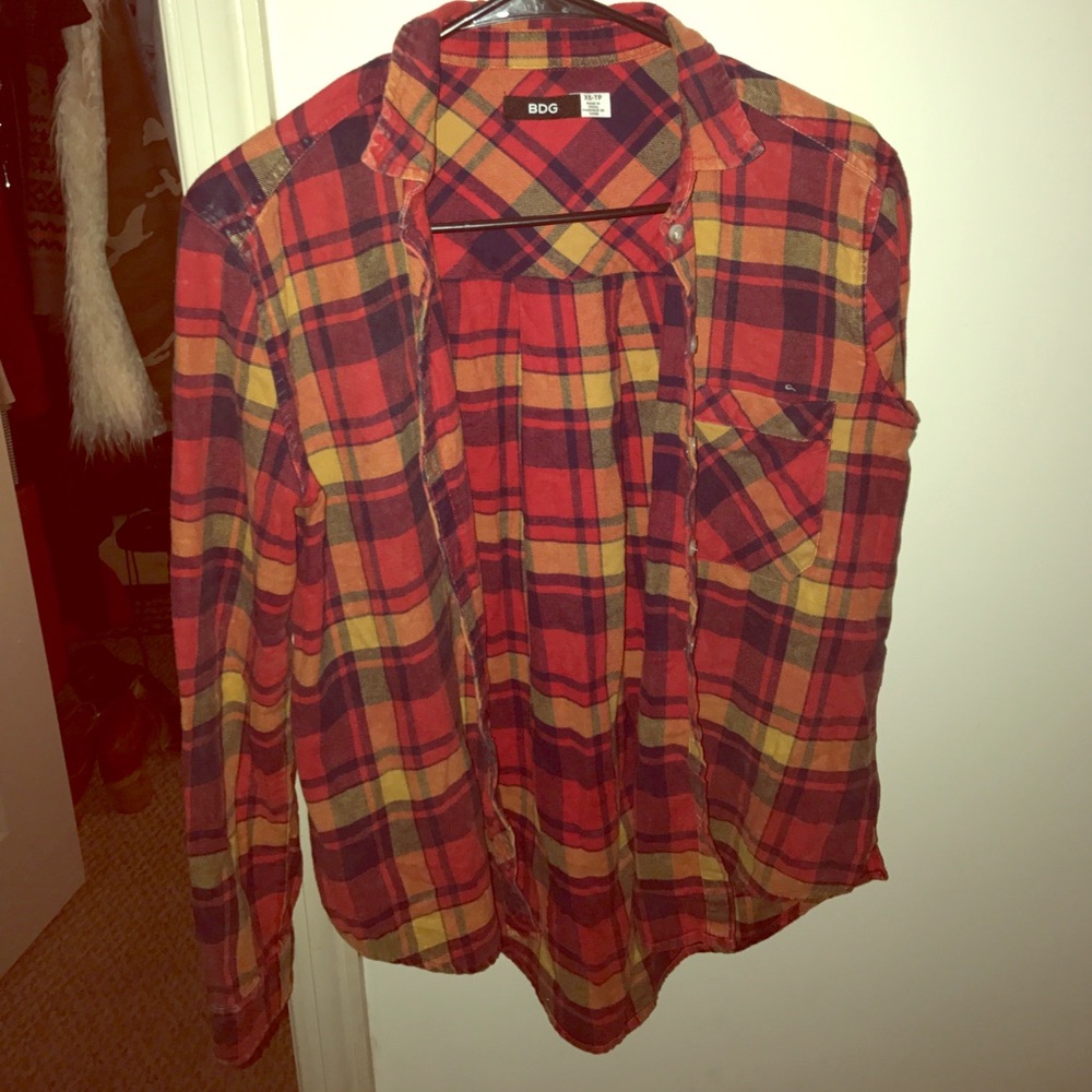 BDG Multi-Colored Flannel