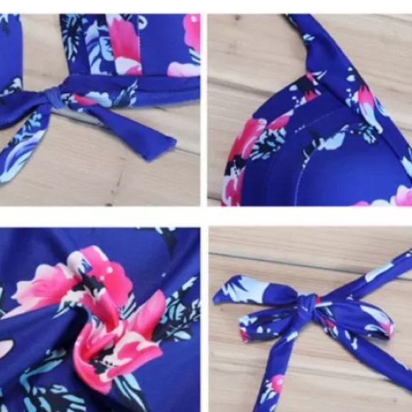 Floral high waisted padded 2 piece - Picture 4 of 6