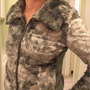 Cabi Grey Fur coat