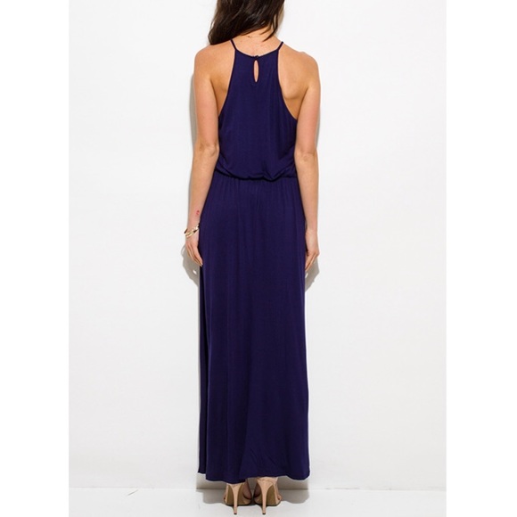 SALE💙NAVY CROCHET MAXI DRESS - Picture 2 of 6