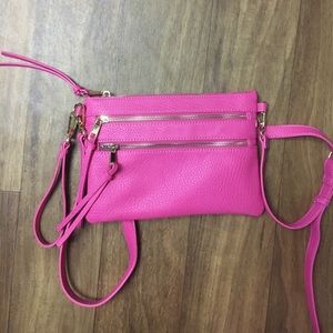 Hot Pink Slim Crossbody