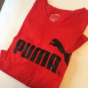 Men's Red Puma Tshirt