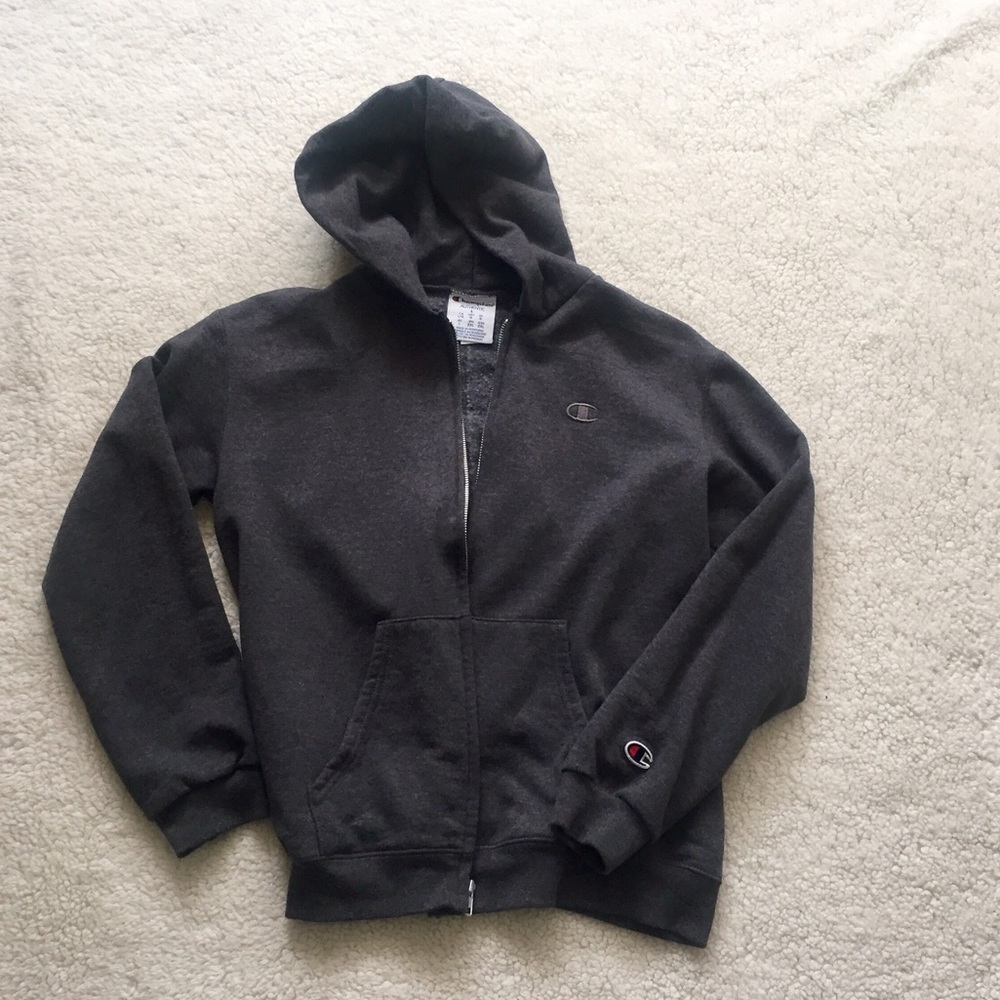 Dark grey Champion zipper hoodie