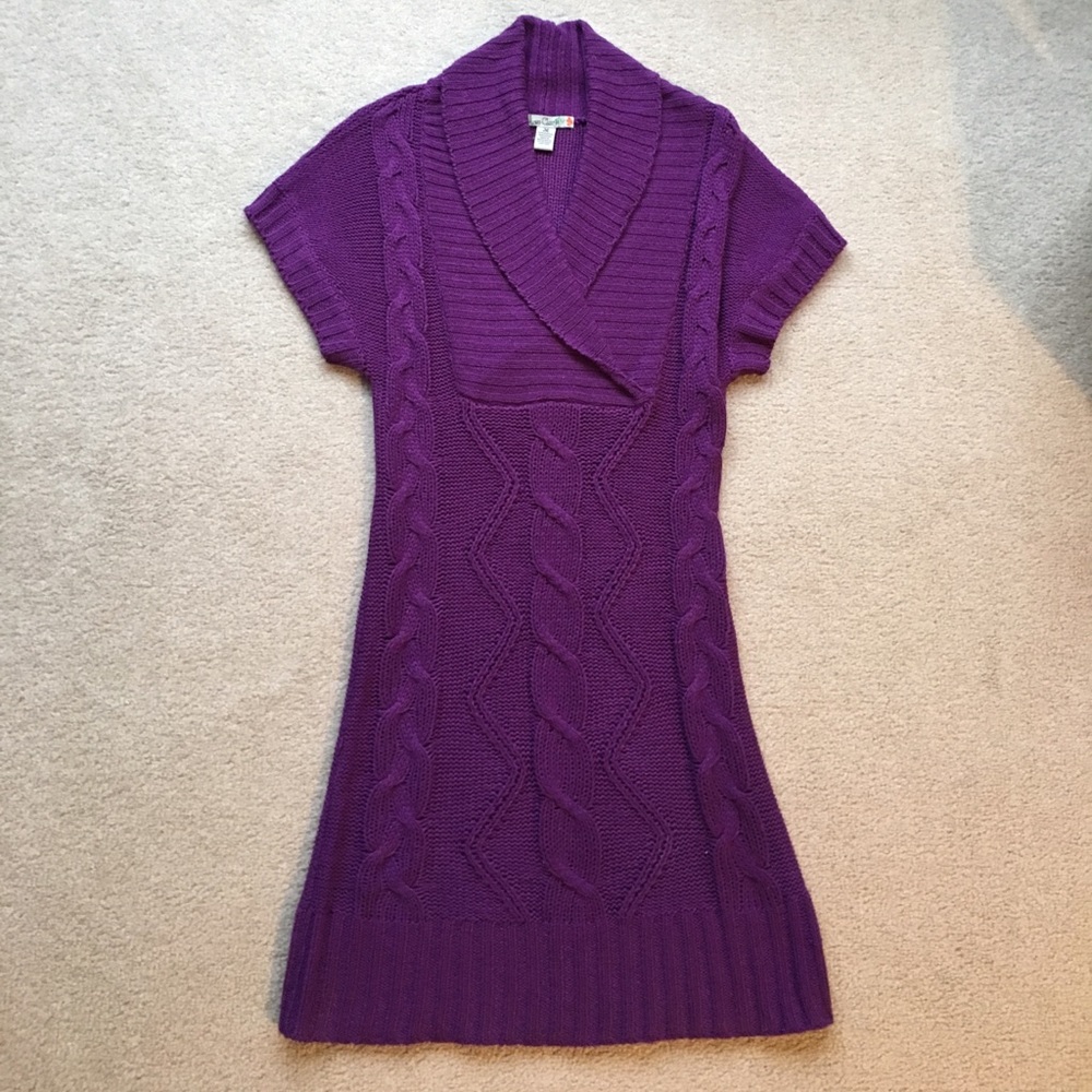 Purple OR Black- Sweater Dress
