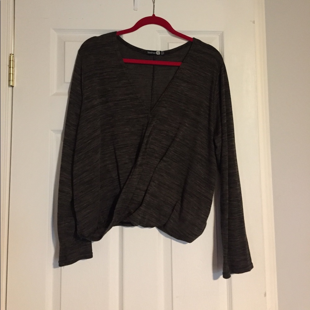 BooHoo cross cross top