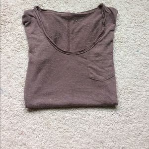 Brown thin short sleeve