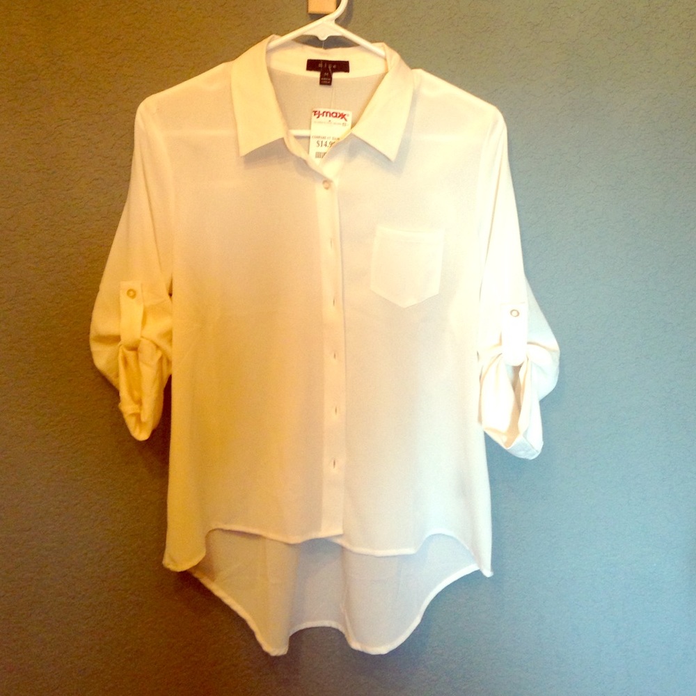 White, sheer blouse