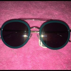 FENDI TURQUOISE TORTOISE SHELL SUNGLASSES