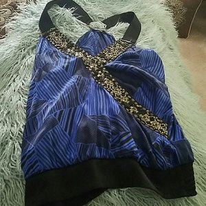 BEBE EMBELLISHED  TOP