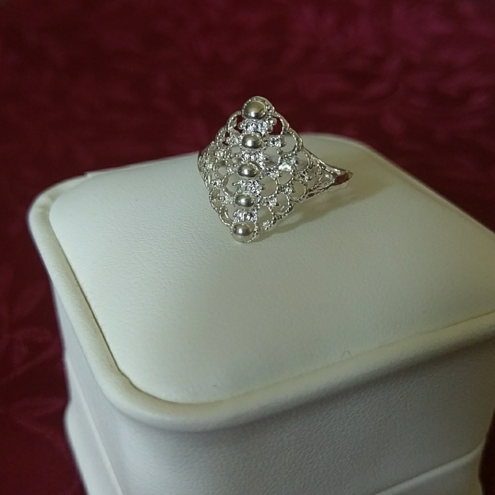 .925 Ornate Rings Size 6 two left