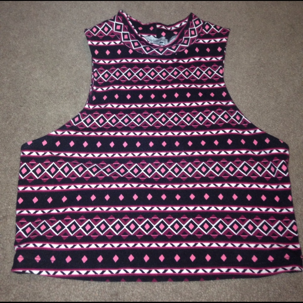 Charlotte Russe high neck crop top