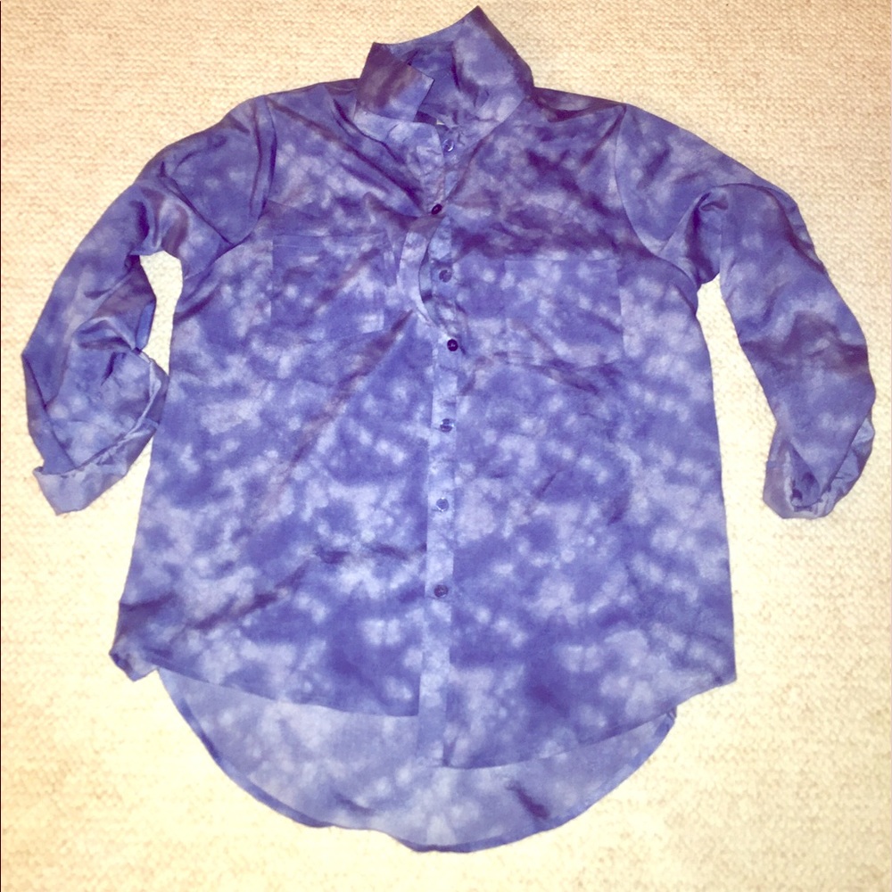 Jean print button up (s)
