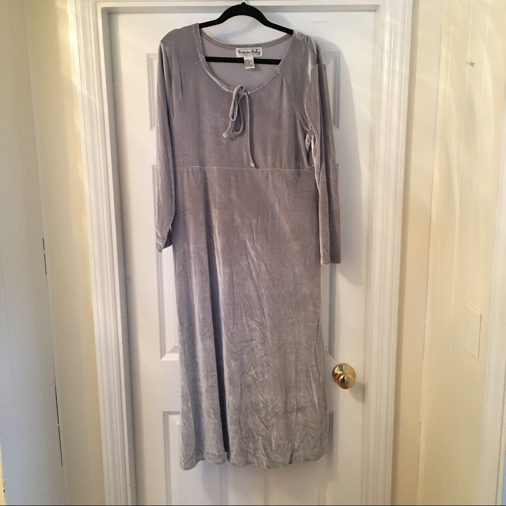 Victoria Holley Crushed Velvet Dress GOT
