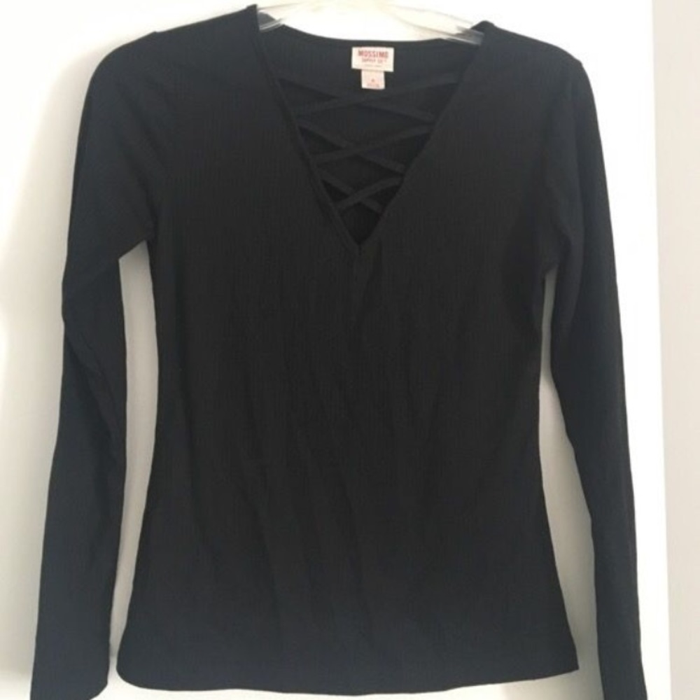 Black cross front top