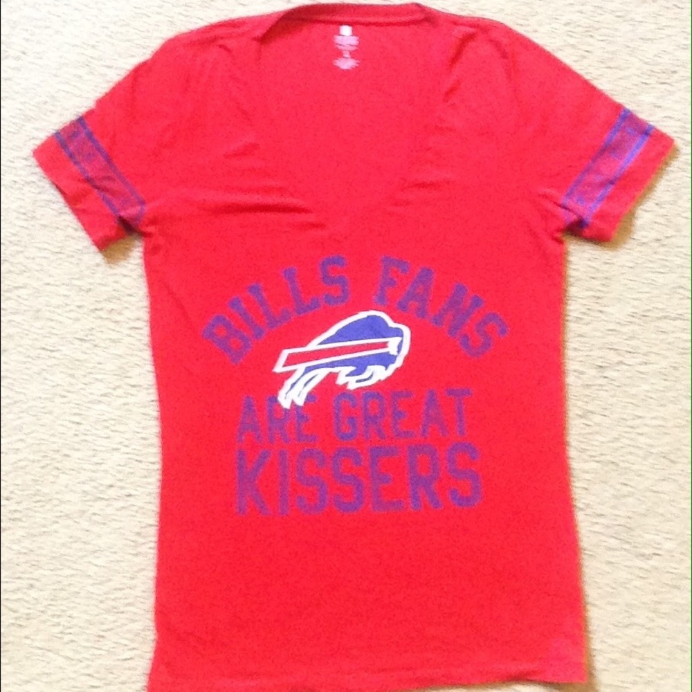 VS Pink V Neck Buffalo Bills T-shirt