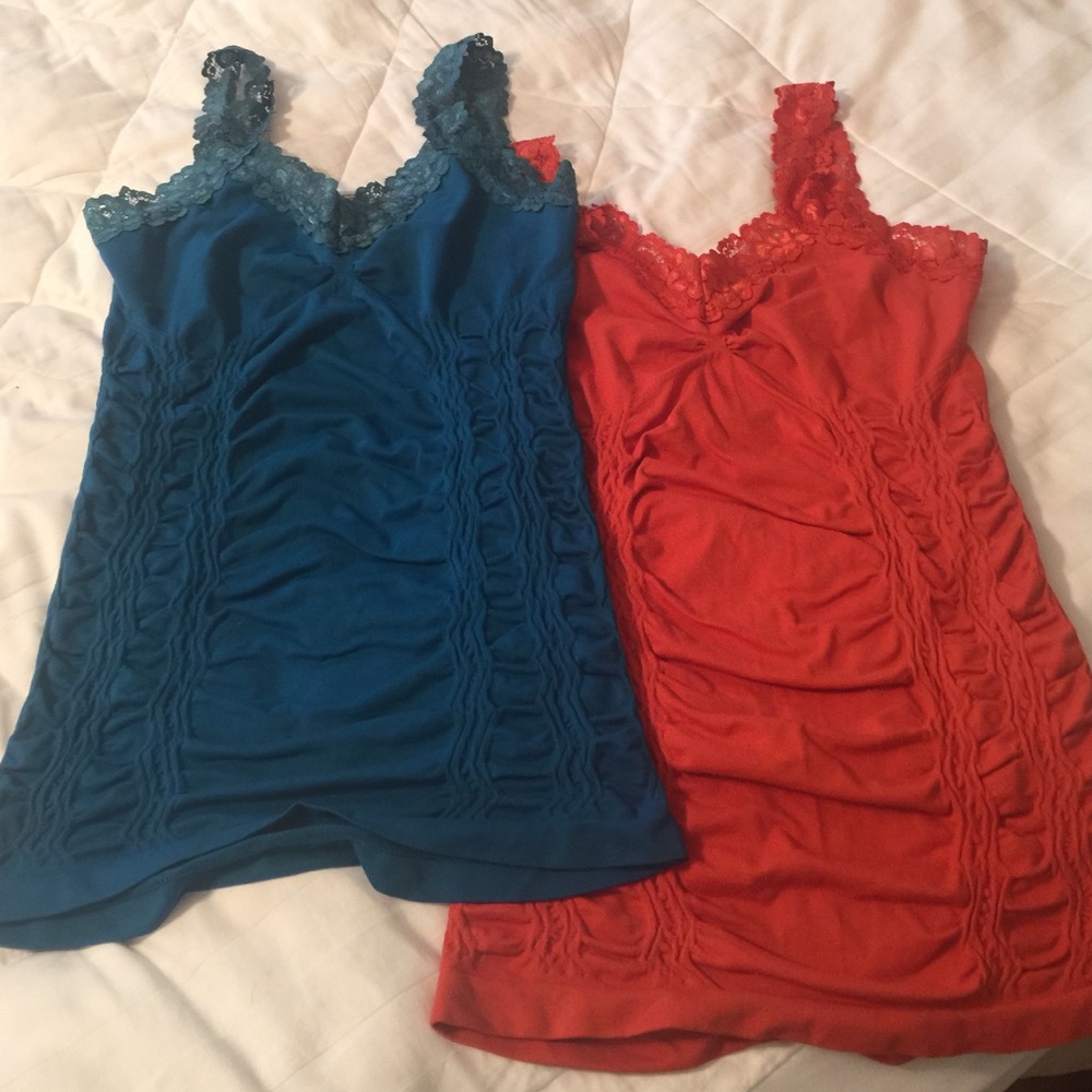 Two tanks tops.