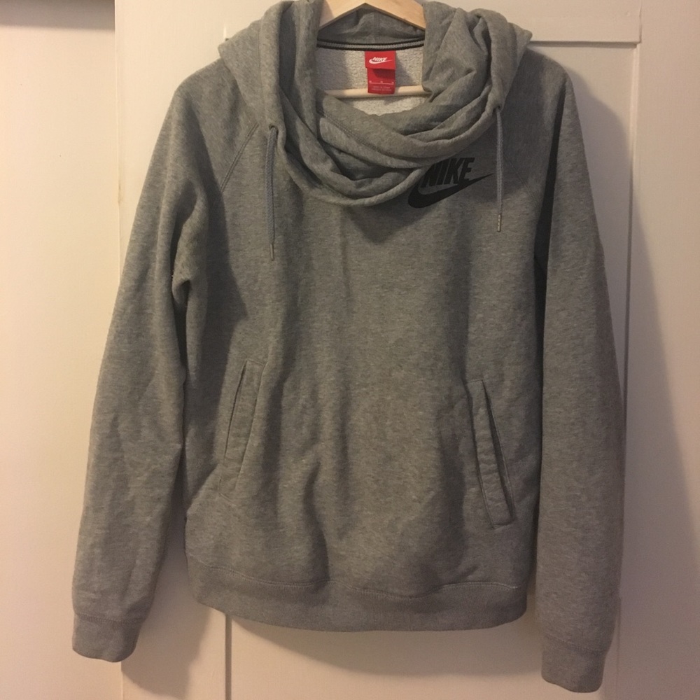 NIKE cowl neck hooded sweatshirt