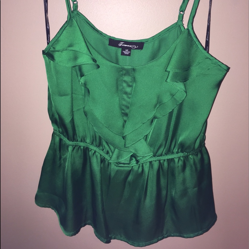Forever 21 green top