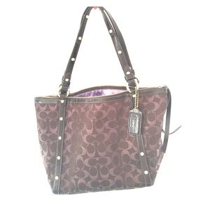 Lightly used COACH bag. Purple/brown