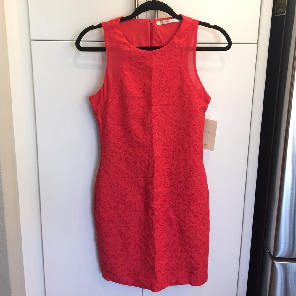 Zara red dress size M NWT