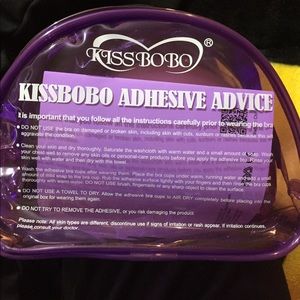 Strapless adhesive silicone bra