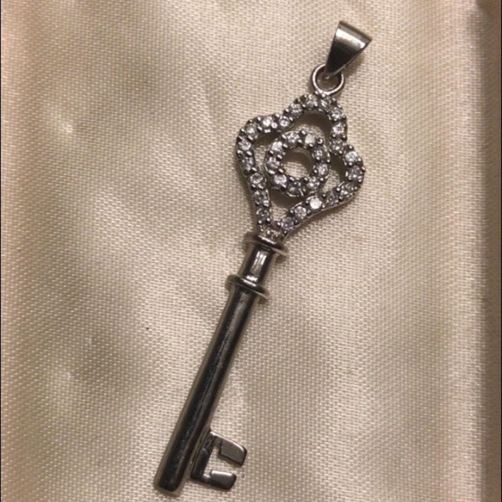 Sterling Silver Key Pendant