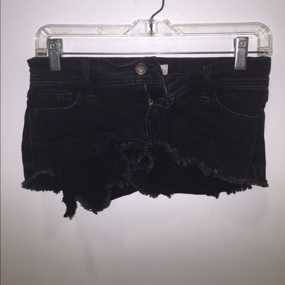 Black Jean shorts