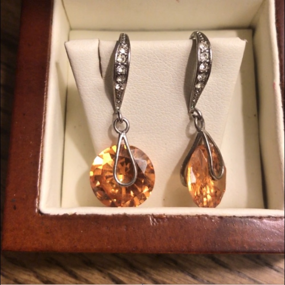 Topaz Swarovski Chrystal Earrings