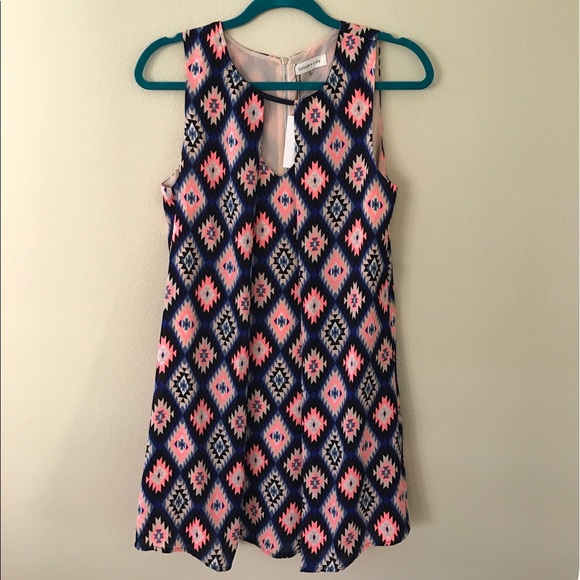 NWT AZTEC PRINTED SLIP DRESS - Picture 1 of 5