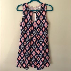 NWT AZTEC PRINTED SLIP DRESS