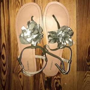 Xhilaration army green sandals