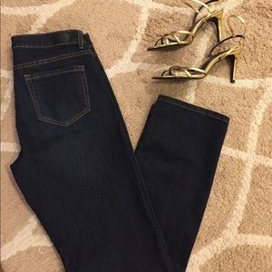 Jones New York dark blue jeans.