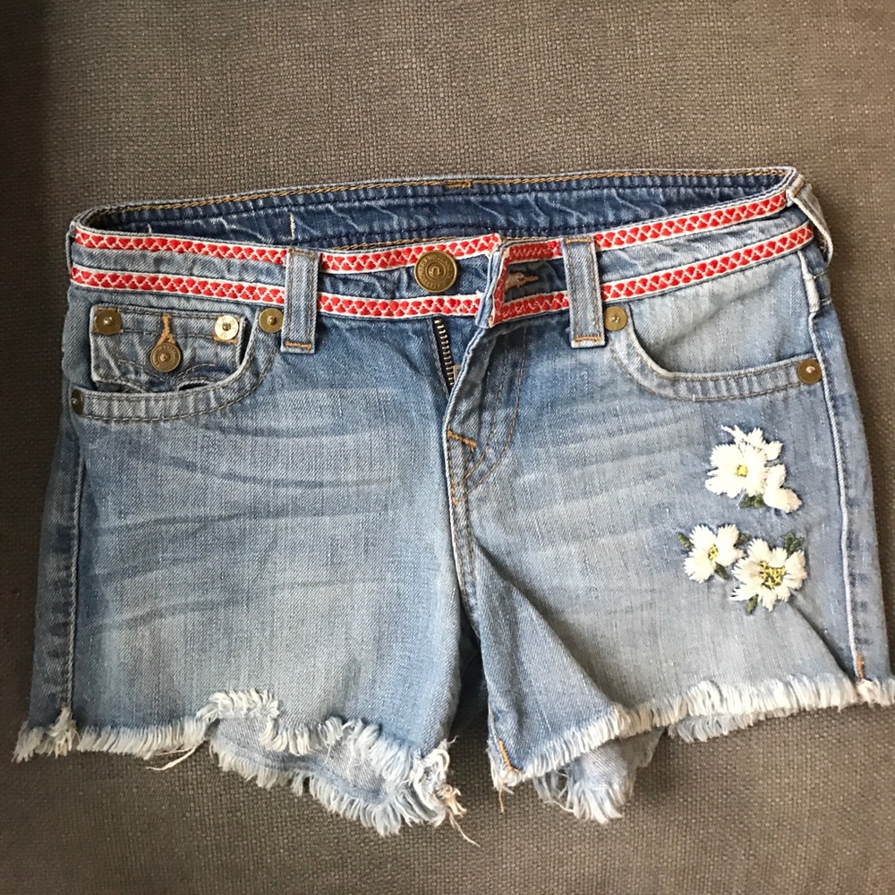 True religion girls shorts