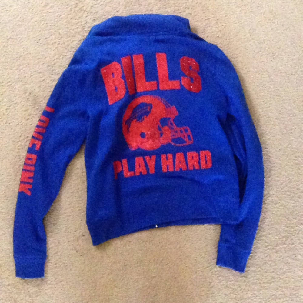 VS Pink Buffalo Bills Zip Up Hoodie