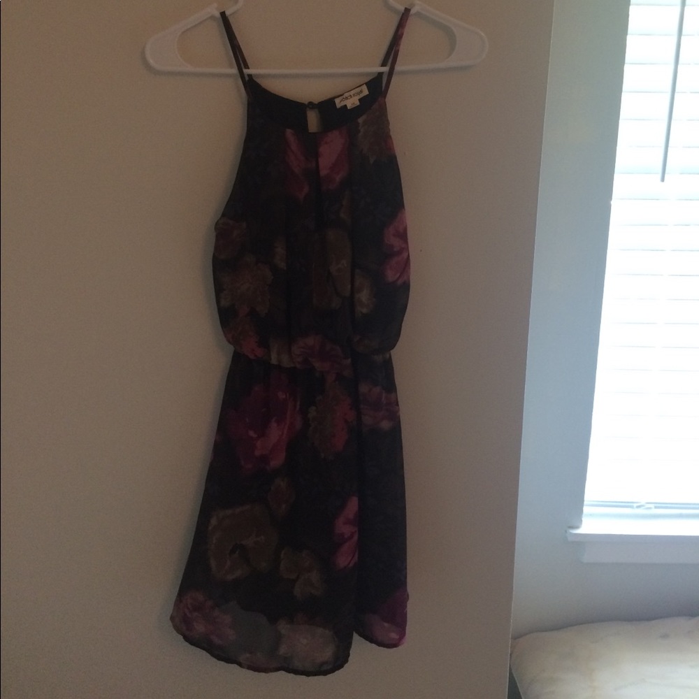 Multi color, black purple and grey dress