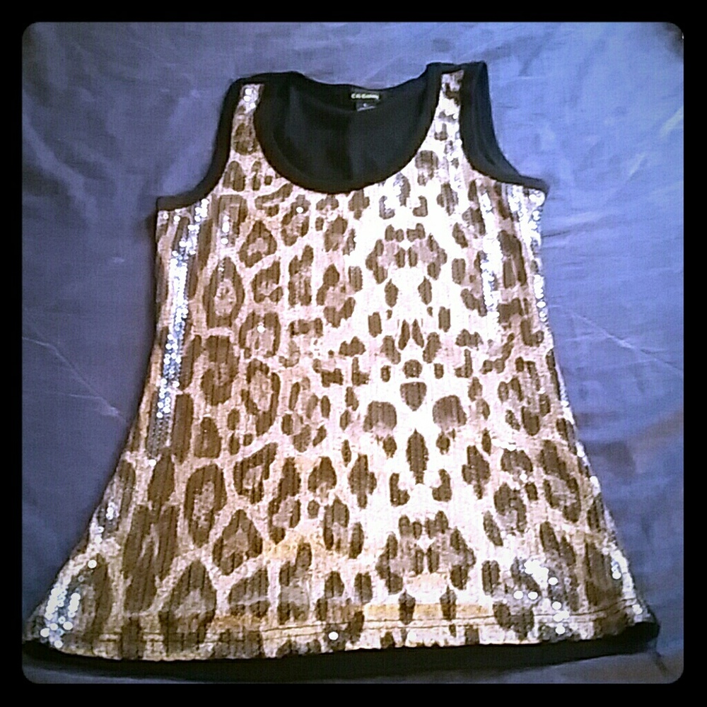 Sequin tank top