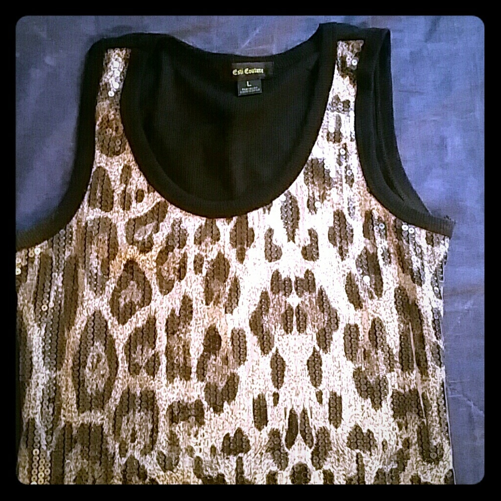 Sequin tank top - Picture 2 of 3