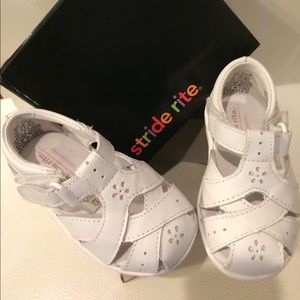 New Stride Rite Tulip White Sandals